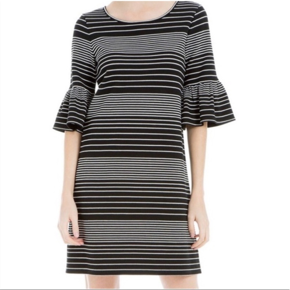 MAX Studio Black White Stripe Dress